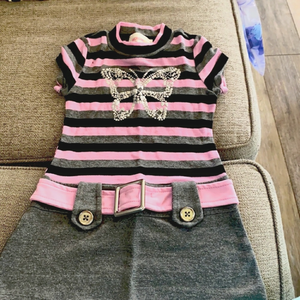 Butterflies and buckles girls 3T dress